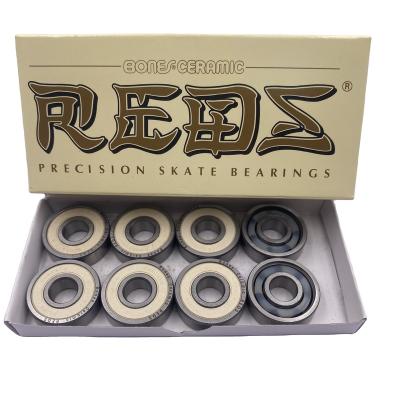 China Long Life Low Noise Swiss Brand BONES Ceramic Skateboard Bearing 608RS ABEC11 ABEC9 Longboard Skate Bearing for sale