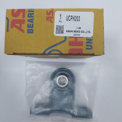 China ASAHI Low Noise Cast Iron Pillow Block Bearing Unit UCPH203 Pillow Block Unit Long Life for sale