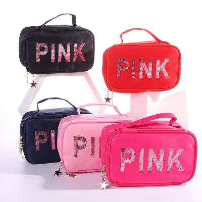 China Drawstring Makeup Bag Factory Supply Cosmetic Organizer Bag Bulk Cosmetic Bags Cheap Cosmetic Bag Customized With Logo for sale