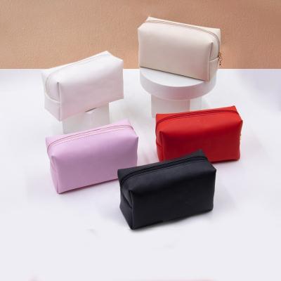 China Custom Premium Digital Printing Women's Travel Toiletry Bag Fashion Makeup Fashion Factory PU Pink Cosmetic Bag for sale