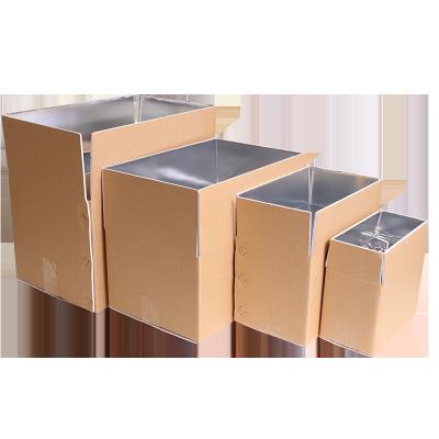 China Recyclable Heat Insulation Paper Boxes Aluminum Frozen Paper Box Food Packaging Box for sale