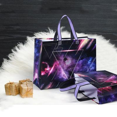 China High Quality Reusable Nonwoven Printed LOGO Folding Bags Recyclable Custom Nonwoven Garment Shopping Bags For Package for sale