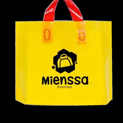 China Moisture Proof Custom HDPE and LDPE Die Cut Plastic Bag Custom Single Layer Clothing Shopping Bag for sale