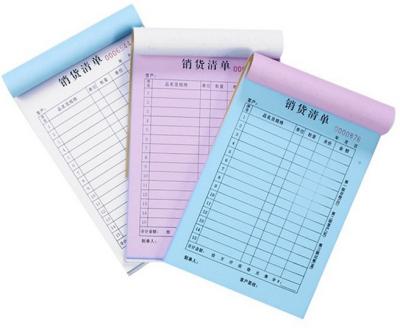 China paper & Custom Printing Cardboard Price Carbon Paper 3 Part Receipt Bill Invoice Cash Receipt Forms Printing for sale