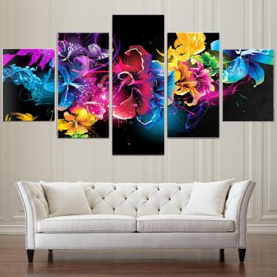 China 5 diy round diamond 5d diamond painting canvas wall art full drill modern painting flowers for sale