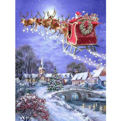 China Modern Santa Claus 5D Diamond Painting Full Drill Christmas Gift Set Diamond Painting Christmas for sale