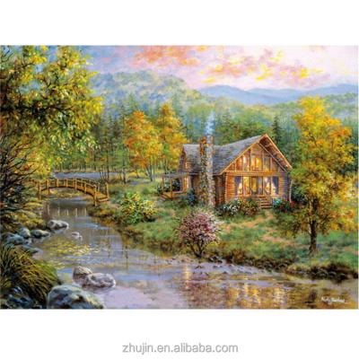 China Beautiful modern natural landscape 3d pictures around 5d diamond painting for sale