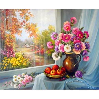 China Modern flower pot home bedroom living room decoration painting, nice gift for sale