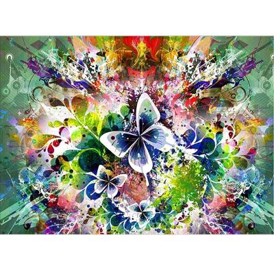 China 3d Diamond Painting Animal Fantasy Butterfly Color Mosaic Abstract Pictures for sale