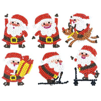 China Cartoon Sticker Diamond Stickers Cartoon Christmas Wall Painting Decorative Sticker For Kids for sale