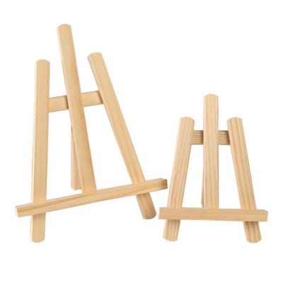 China Simple and Lightweight Mini Easel Frame Table Stand Display Rack Natural Wooden Children Painting Craft for sale