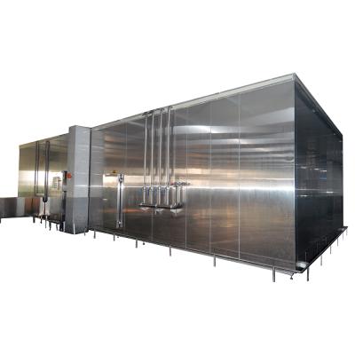 China food & Beverage factory large double spiral tunnel deep freezer for vegetable/meat/seafood processing facility for sale