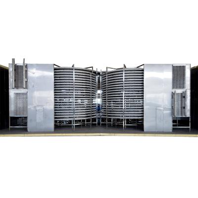 China 500/600/650/700 Customized Spiral Freezer Tunnel Freezer IQF for Vegetable/Meat/Seafood Processing Facility for sale