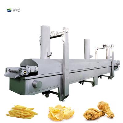 China Factory Automatic Continuous Belt Continuous Fryer for sale