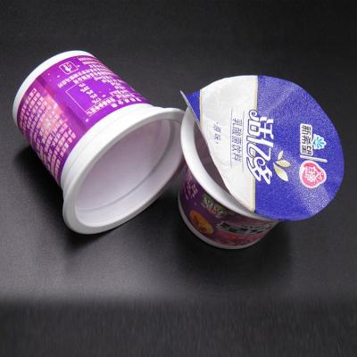 China 100ml kop van de de koppen plastic yoghurt van de voedselrang de plastic met koppen van het deksels de plastic dessert Te koop