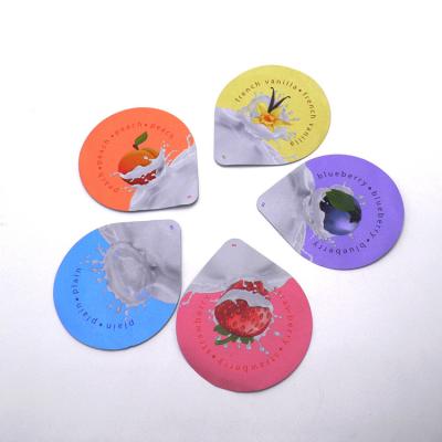 Cina abitudine di 9cm Dia Embossed Die Cut Lids in vendita