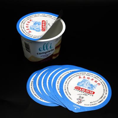 Cina 40 la rotondità eliminabile del coperchio della stagnola del yogurt del micron 98mm pre ha tagliato il film del PE in vendita