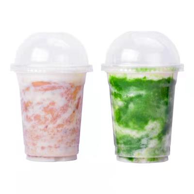 Chine Couvercles en plastique 500ml de dôme de tasses de Smoothie d'ANIMAL FAMILIER 16 onces de jetable à vendre