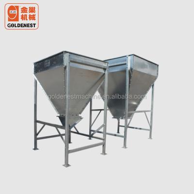 China Hot Galvanized Farms Poultry Hog Agriculture Feed Hopper Main Feed Bin for sale