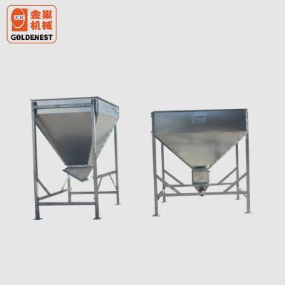 China Farms Poultry House Galvanized Feed Pit Bin Feed Hopper With Good Quality for sale