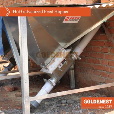 China Farms Galvanized Steel Feed Hopper For Poultry Farming With Nice Price Chicken House Farm Feed Hopper for sale