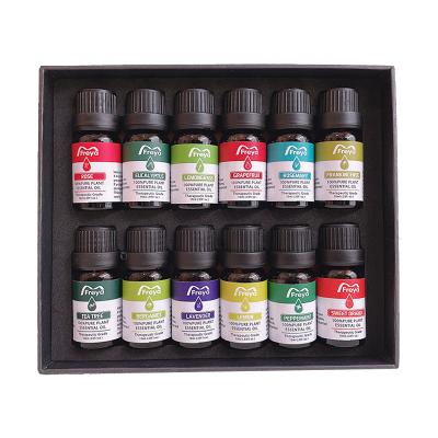 China 10ML Mixed Organic Natural Exotic 100% Pure Essential Oils Set 12 aromatherapy oil essential for sale