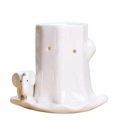 China Wholesale Cute Animal Chinese Censer Ceramic Aroma Essential Oil Wax Melt Burner for sale