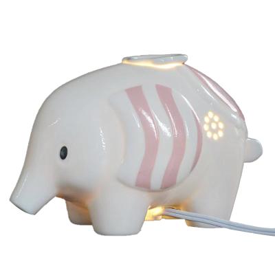 China Electric Viable Elephant Ceramic Aroma Essential Oil Wax Melting Burner for sale