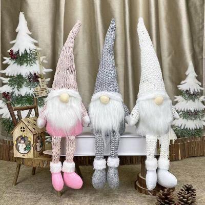 China Wholesale European Plush Christmas Claw Machine Doll Style Old Man Faceless Christmas Tree Toy Decoration for sale