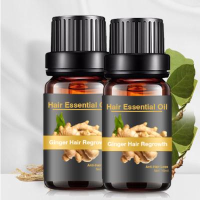 China Private Label Ginger Hair Loss Products Fast Organic Natural Hair Growth Serum Color-Protection Treatment For Bald Hair for sale