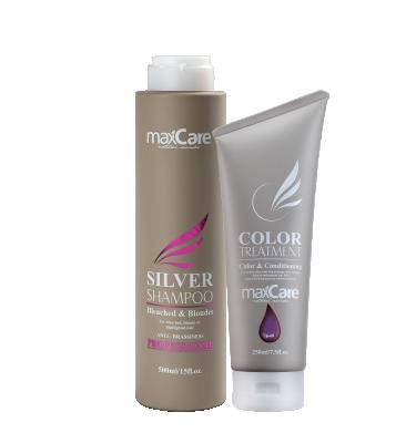 China Color-protecting Guangzhou factory Maxcare color treatment hair care silver shampoo and organic conditioner private label for sale