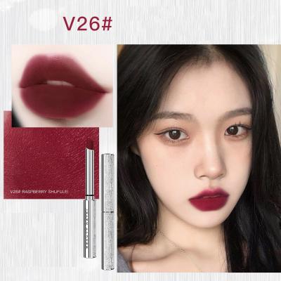 China Customized Retro Logo Women's Waterproof Unique Matte Natural Elegant Unique Nude Lipstick for sale