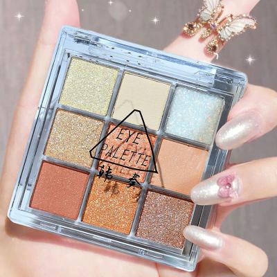 China Private label waterproof beauty glazed matte glitter colorgram eyeshadow palette for sale