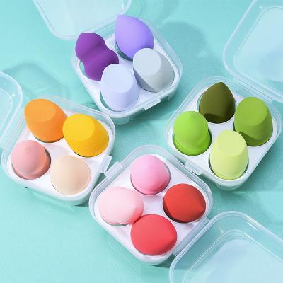 China Wholesale New Custom Logo Face Makeup Microfiber Makeup Sponge Happy Blast Facial Foundation for sale