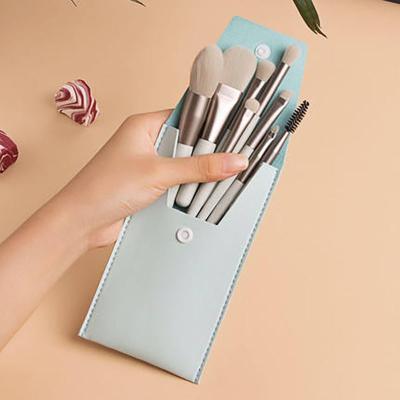 China Angular Blush 2021 Quality Wholesale Professional Custom Stand Makeup Brush Set for sale