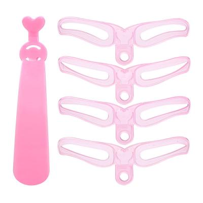 China Personal Brow Gauge Eyebrow Stencils Washable Reusable Training Tool for sale