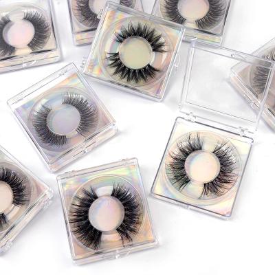 China Easy Wholesale Full Lashes Private Label Fake Eye Lashes Fluffy Mink Eyelash for sale