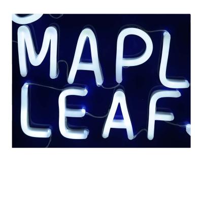 China Buildings TORONTO MAPLE LEAFS white neon signage logo for sale