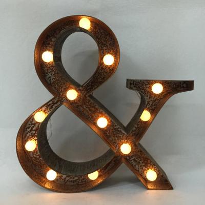 China Indoor Outdoor Vintage Rustic Letter Marquee Letter Lights & Symbol 40