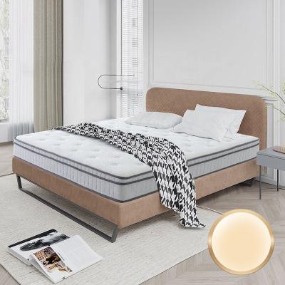 China 12 Inch Guest Room Memory Foam Mattress Queen Size Mattress Mattress Hybrid Innerspring Removable Cover For Luxury Hotels for sale