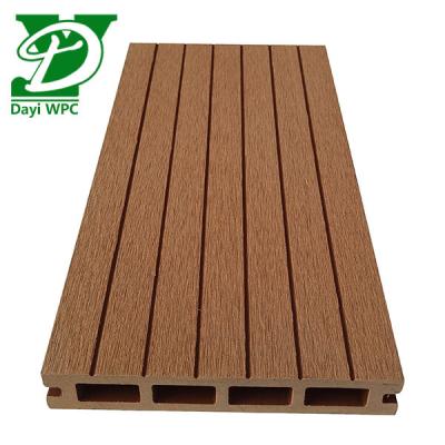 China Waterproof Wholesale custom wood composite timber environment friendly pedestal outdoor floor WPC hollow deck for sale