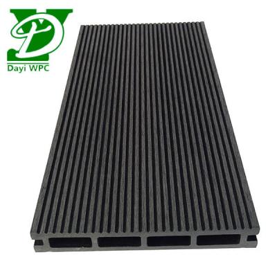 China Waterproof Outdoor basement platform wood composite hollow custom durable natural color new type WPC decking for sale