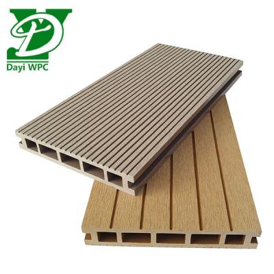 China Balcony Garden Waterproof Cedar Matt Custom Low MOQ WPC Plastic Wood Composite Outdoor Hollow Decking for sale