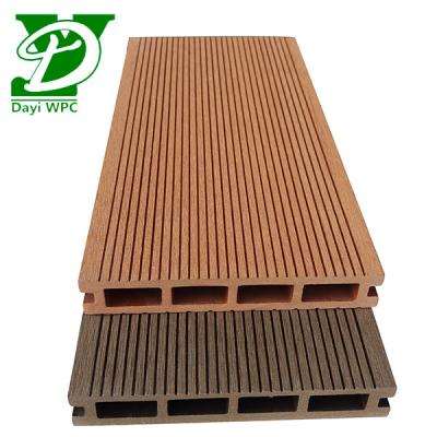 China Waterproof 150x25mm Accepting Custom Size Wpc Garden Terrace Decking / Wood Plastic Composite Wpc Flooring for sale