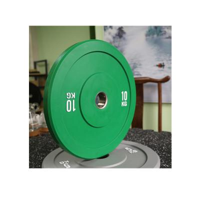 China Weightllfting Gym Equipment 5 Kg Rubber Bumper Plate With Various Color No Smell Barbell Plate for sale