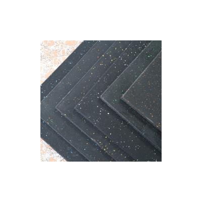 China Environmental Friendly Easy To Clean 1 m*1 m Rubber Gym Floor Rubber Mat Floor Tiles For Indoor / Outdoor for sale