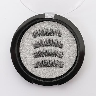 China Long 3 To 5 Magnets Natural Eyelash Lick Natural Looking Magnetic Silk Wholesales Mirror Case Box Customized for sale