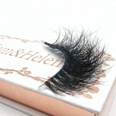 China Custom Wrapping Crisscross 3D 5D Lashes Wrapping 100% Hand Made 25mm Mink Fur Lashes for sale