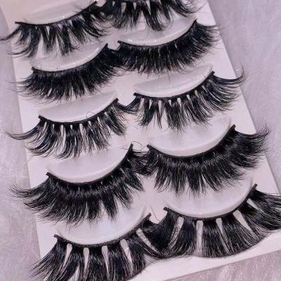 China 25mm Handcrafted Crisscross Mink Eyelash Custom Fluffy Dramatic 3d Mink Eyelashes Private Label for sale