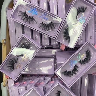 China Private Label 3D 25MM Mink Eyelash Vendor Lash Lashbook 100% Mink Crisscross Hand Made Band for sale